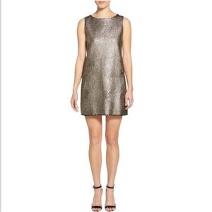 CUPCAKES & CASHMERE MOLLIE Metallic Shift Dress S